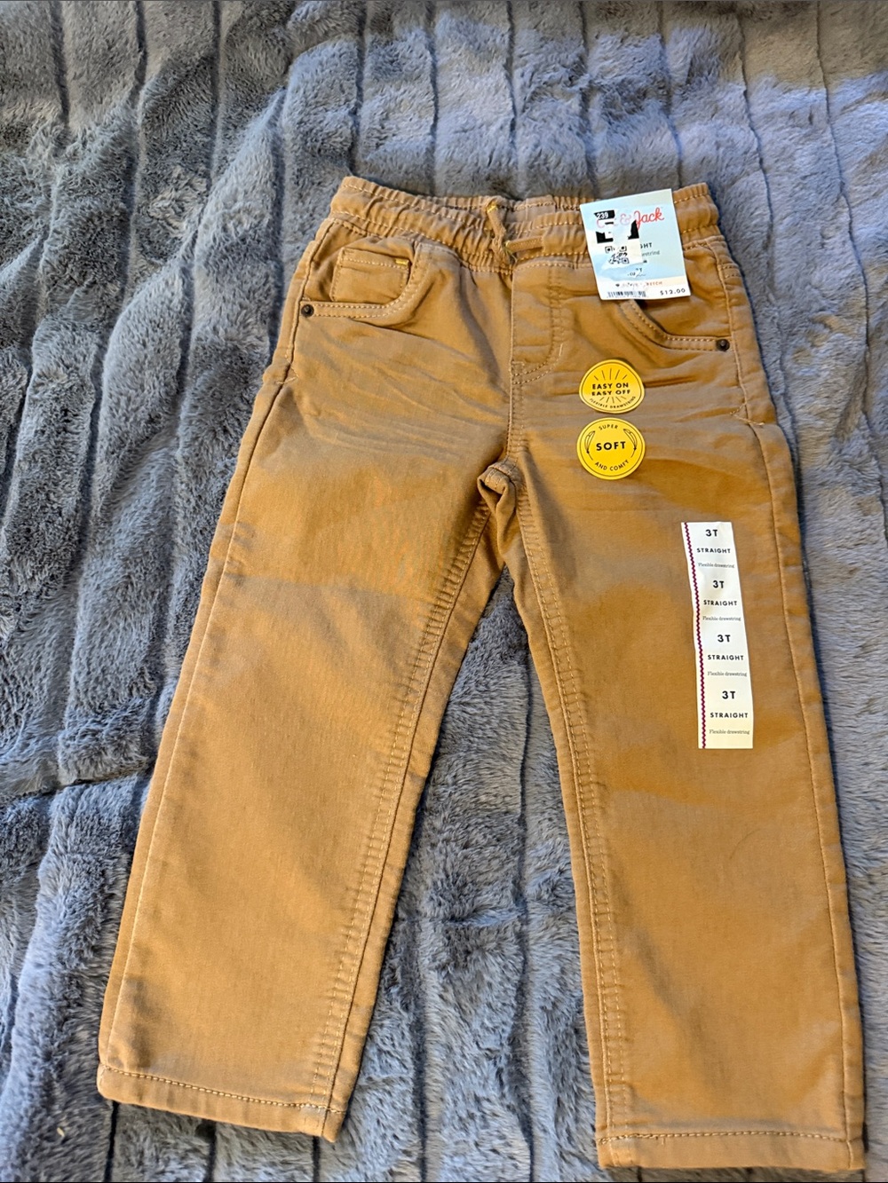 Cat & Jack Straight Corduroy Pants - Tan